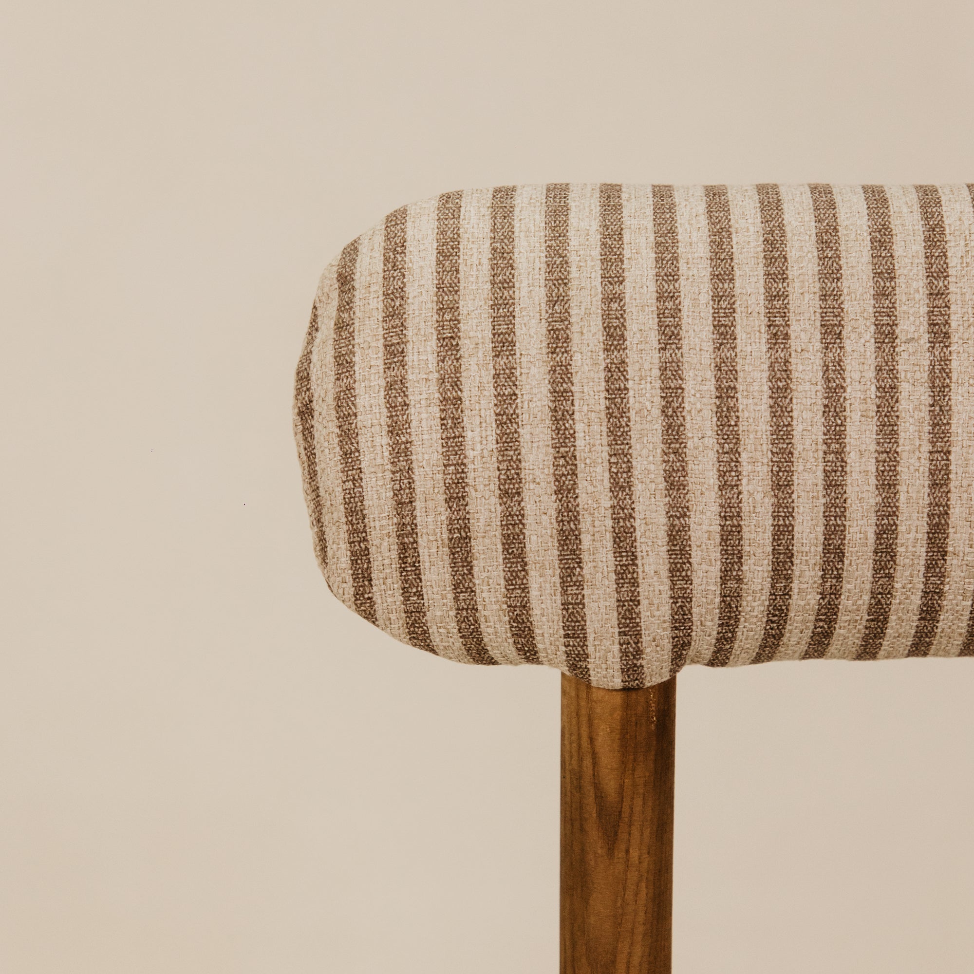 Juno Striped Dining Chair – Brown
