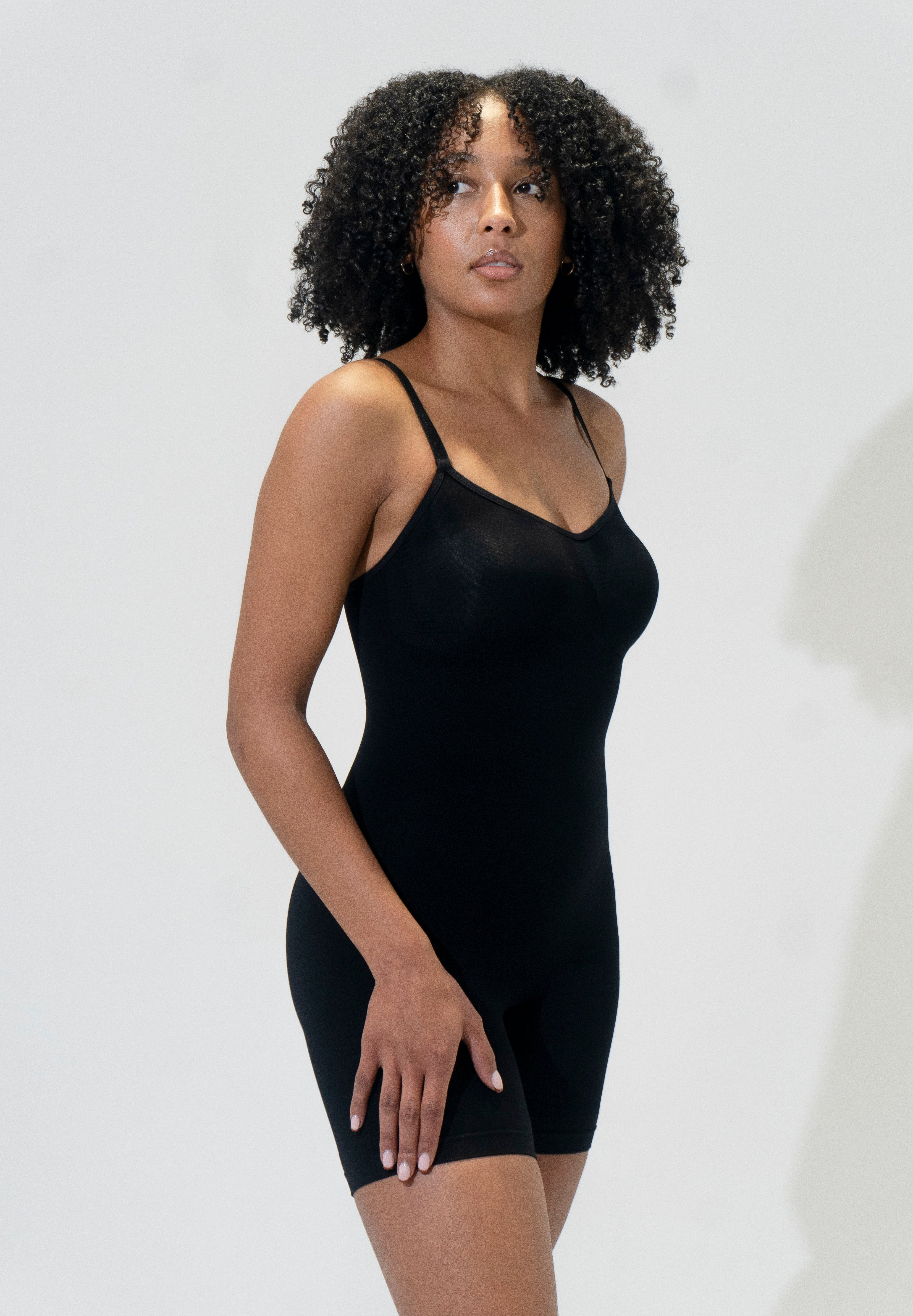 Mid Thigh High Compression Jumpsuit | Shapewear