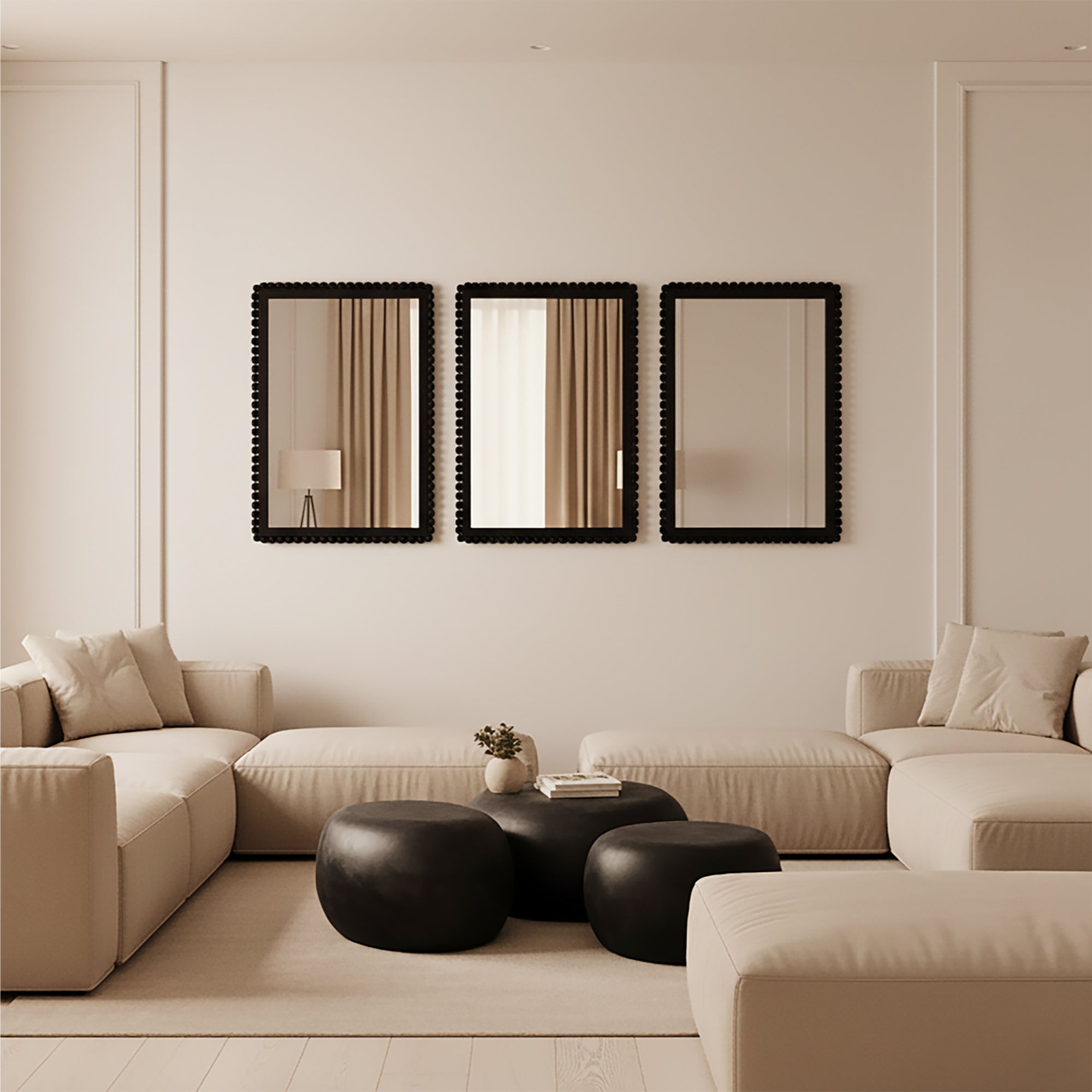 Karoo Wall Mirror – Black