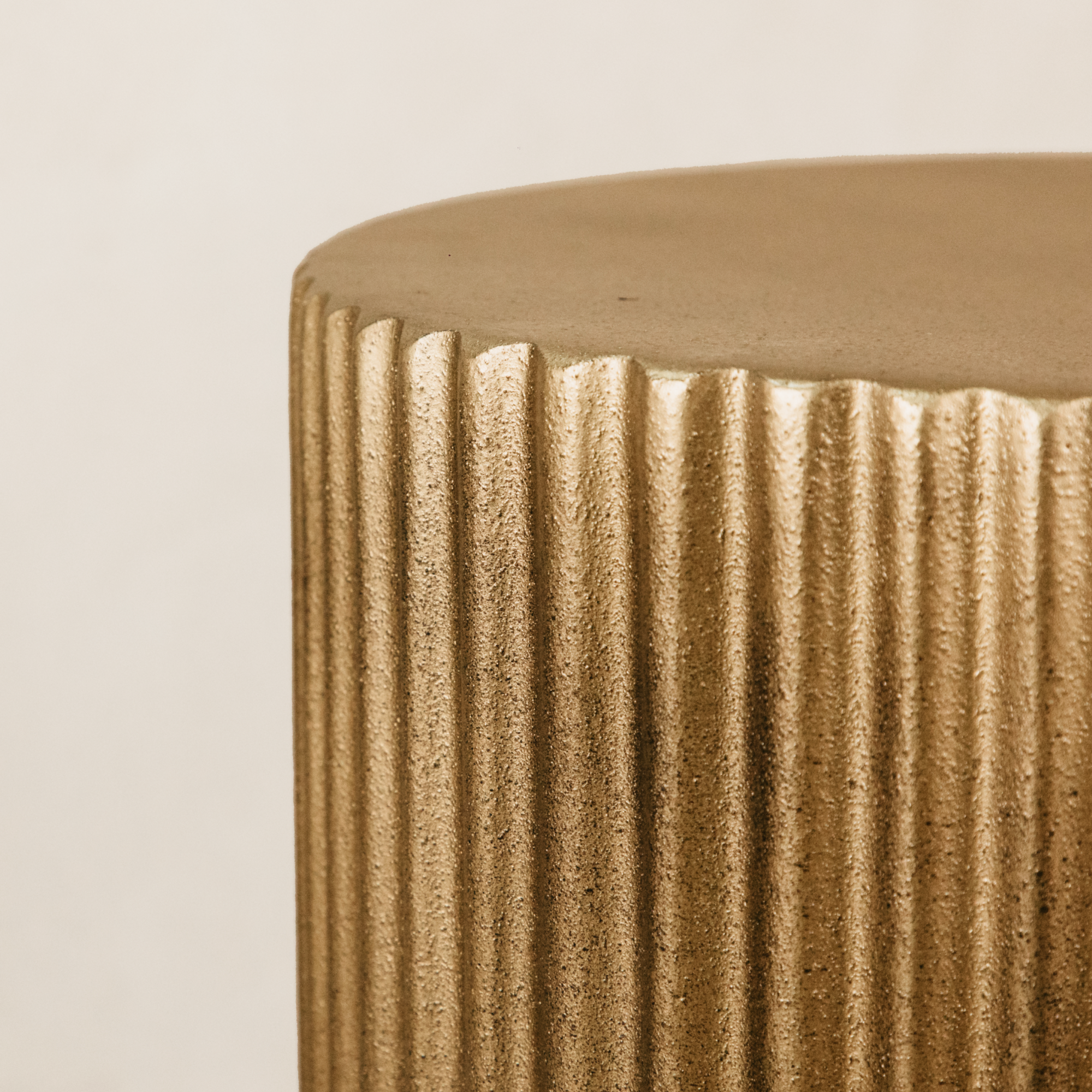 Komo Tall Side Table – Antique Gold