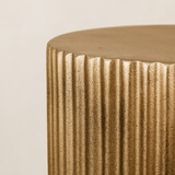 Komo Tall Side Table – Antique Gold