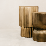 Komo Tall Side Table – Antique Gold