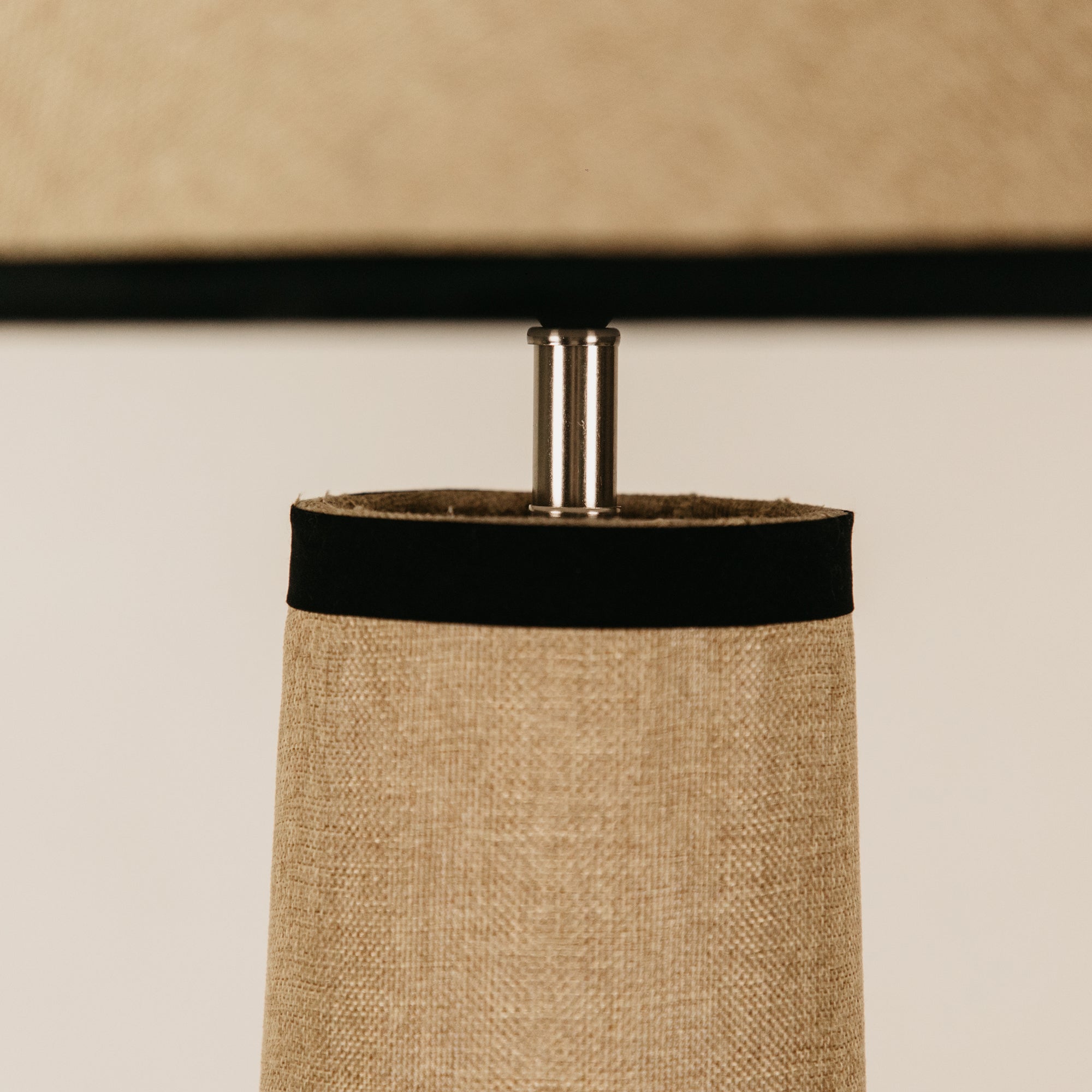 Hessian Fusion Table Lamp