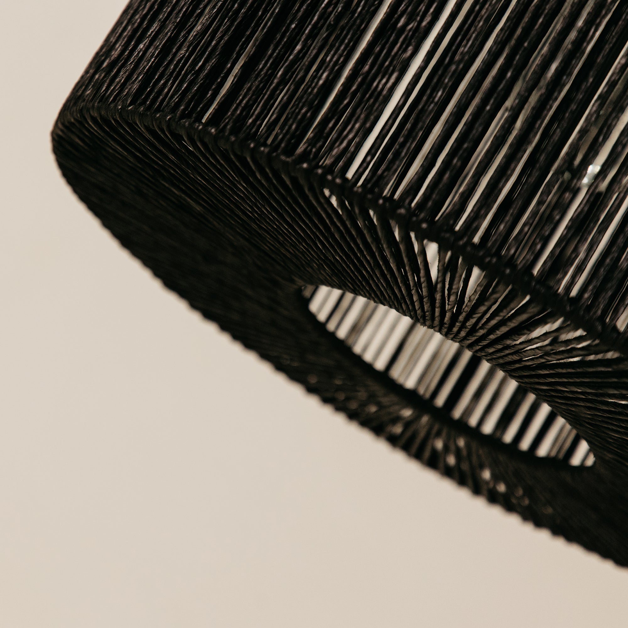 Kamba Paper Rope Pendant – Black