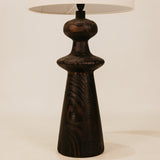 Mnara Wooden Table Lamp with Fabric Shade