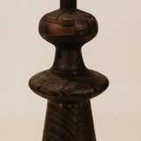 Mnara Wooden Table Lamp with Fabric Shade
