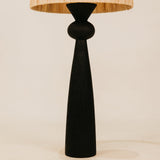 Sabie Table Lamp with Raffia Shade – Black