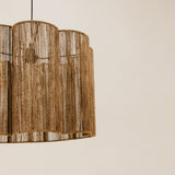 Scalopped Jute Pendant – Natural