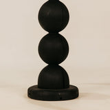 Skukuza Table Lamp with Grid Weave Shade – Black