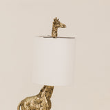 Twiga Table Lamp with Fabric Shade – White