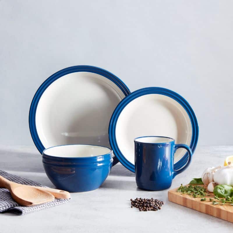 Limoges Blue 16pc Foundry Dinner Set - Image 1
