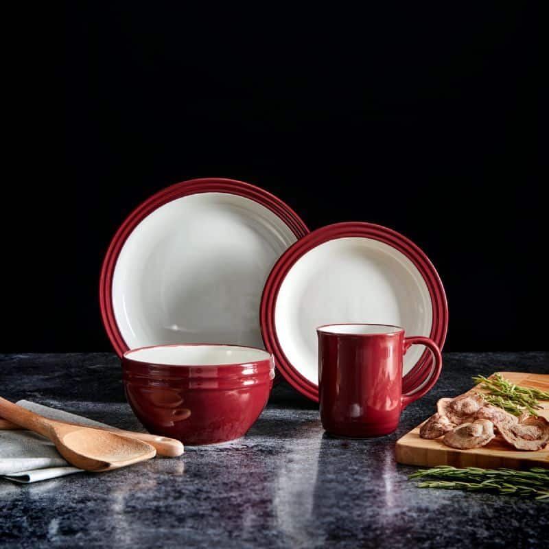 Bordeaux Plum 16pc Foundry Dinner Set - Image 1