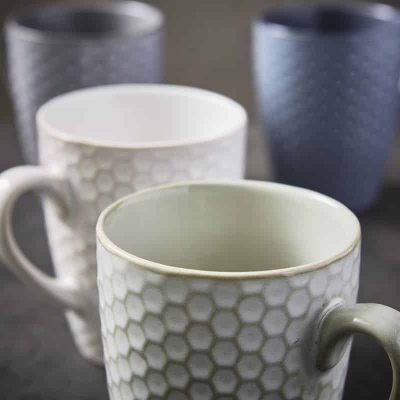 4Pc Honeycomb Mugs - Image 3