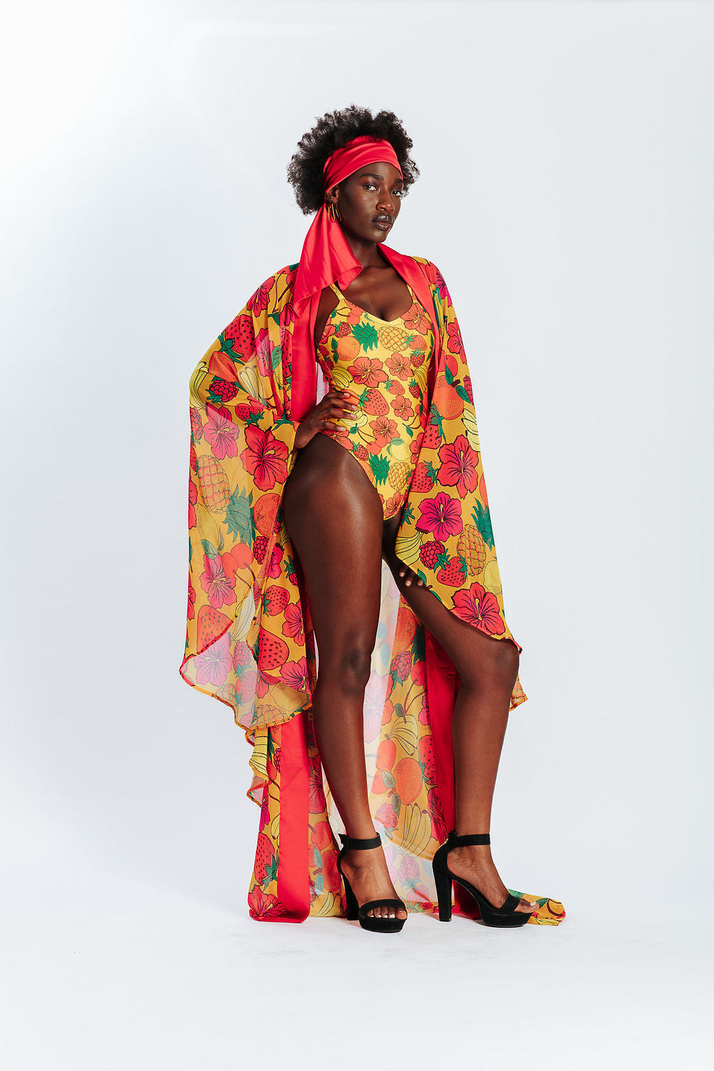 Malondie Red Fruit Kimono