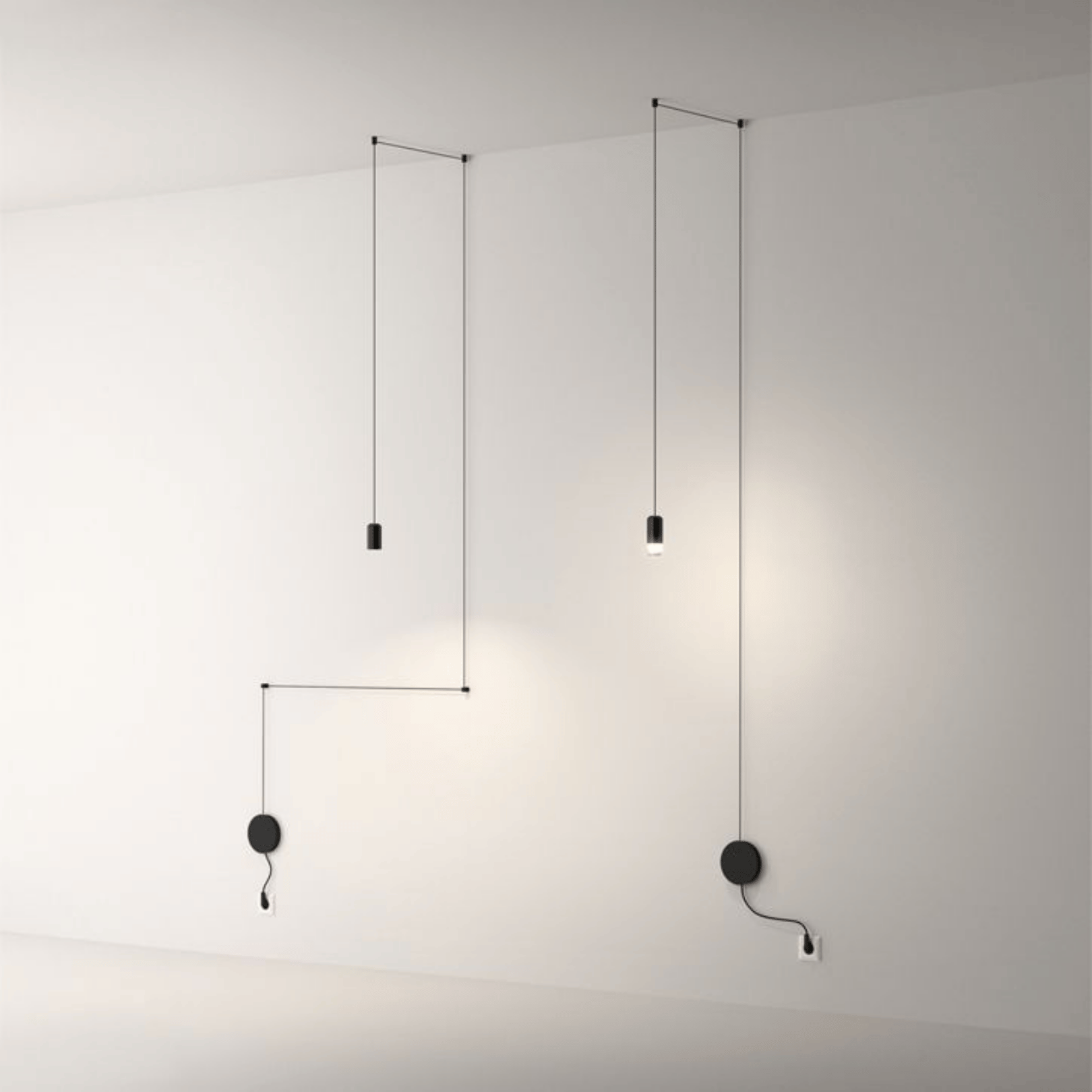 Linea Lamp Single - Black