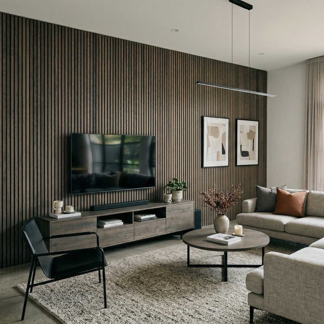 LINEA Acoustic Wall Panels - Smoke Oak