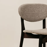 Lyra Grey Dining Chair – Black