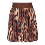 Malondie Minnie Leopard Print Choco-Skirt