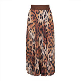 Malondie Leopard Print Choco-Skirt