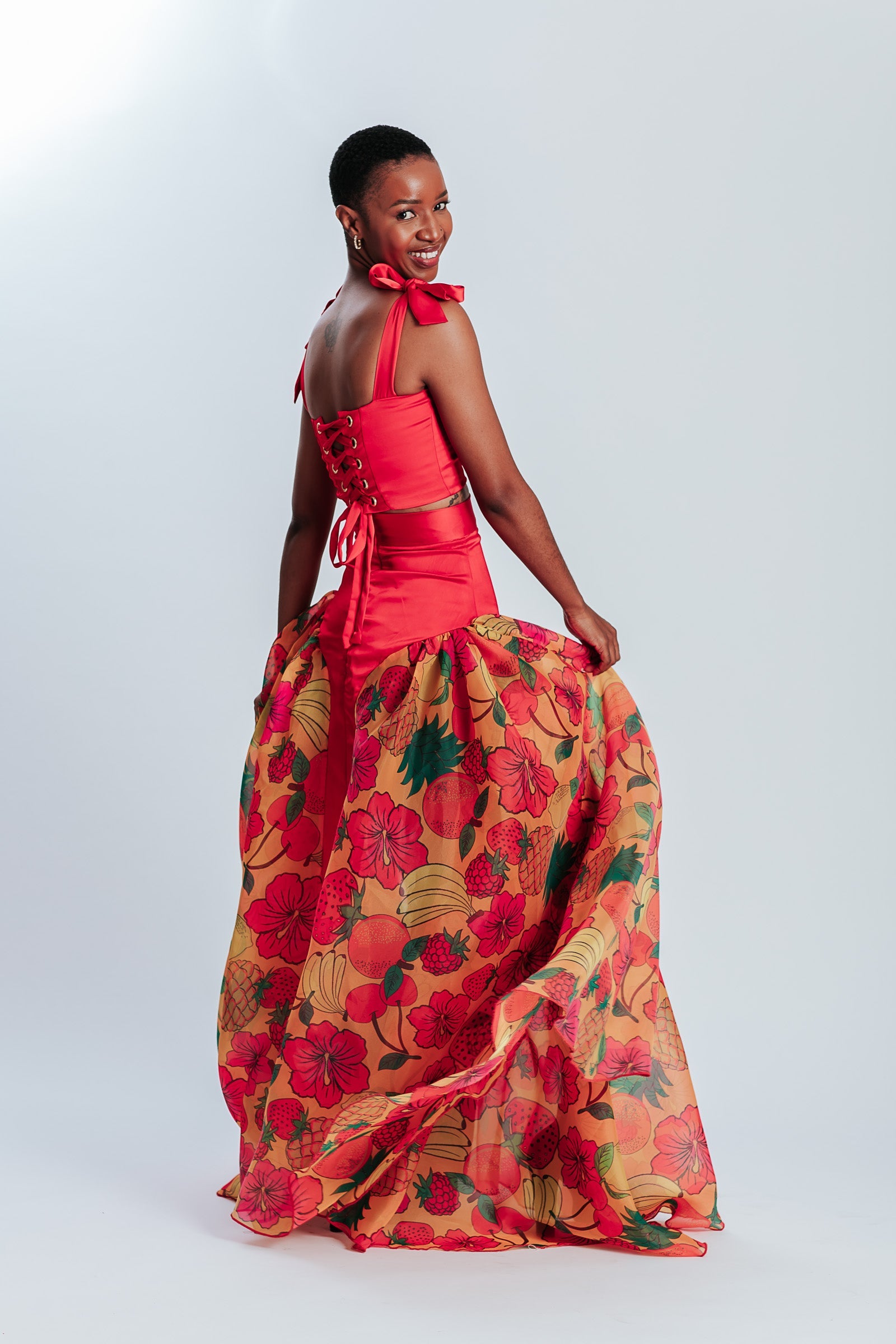 Malondie Fruits Maxi Skirt