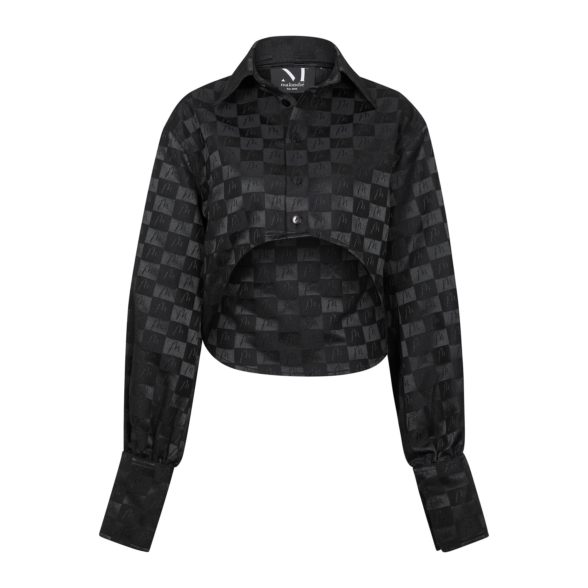 Malondie Manyx High-Low Crop Shirt