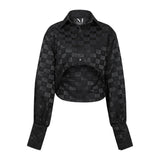 Malondie Manyx High-Low Crop Shirt