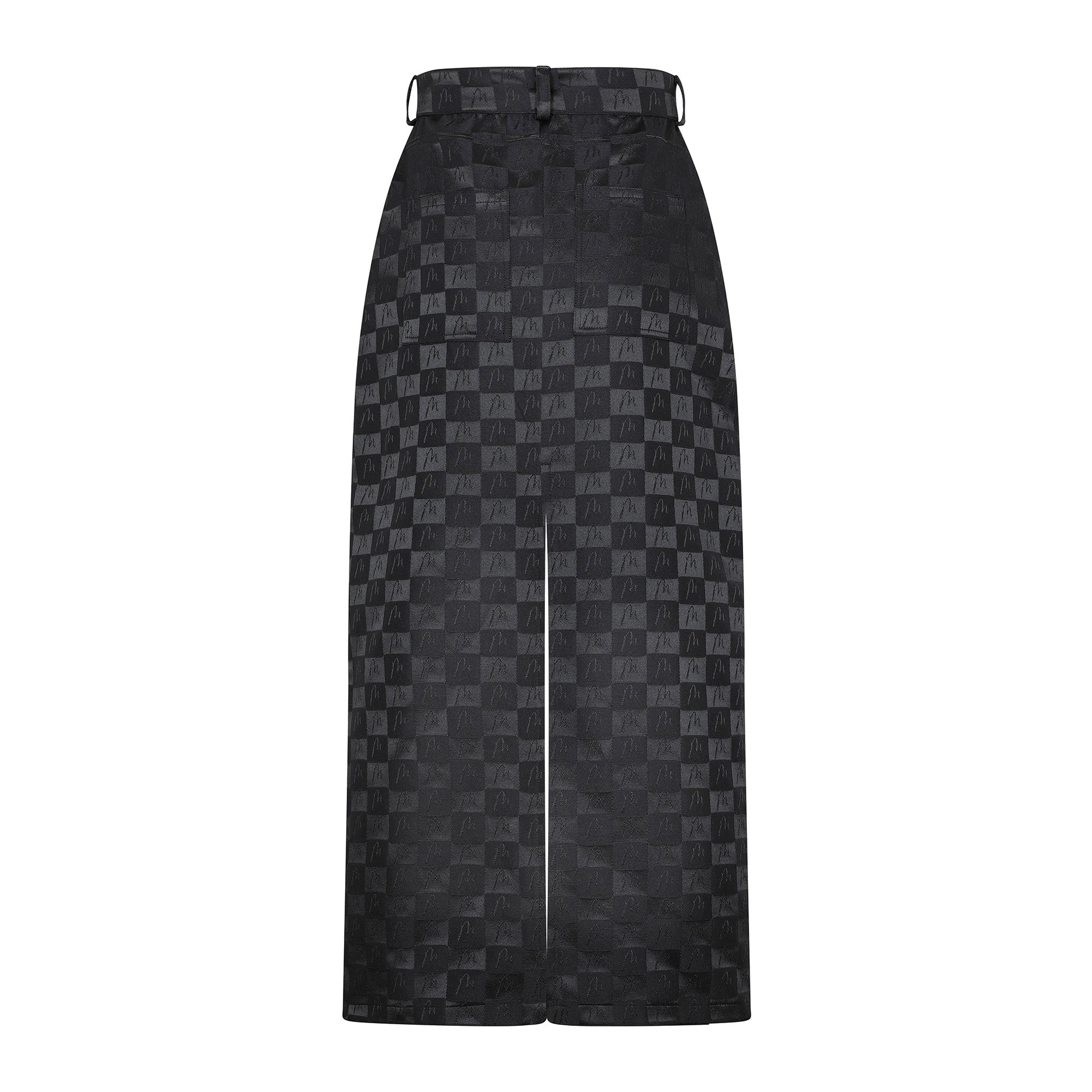 Malondie Manyx Front-Back Slit Skirt