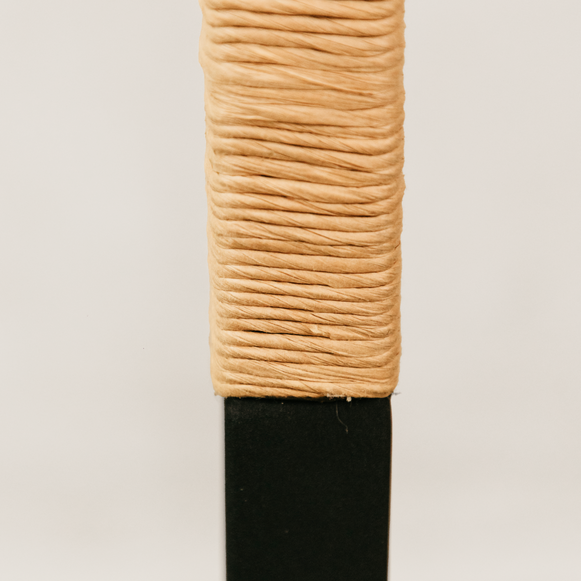 Mbele Floor Lamp with Paper Rope Shade – Black