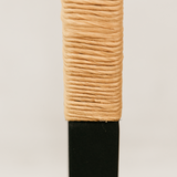 Mbele Floor Lamp with Paper Rope Shade – Black