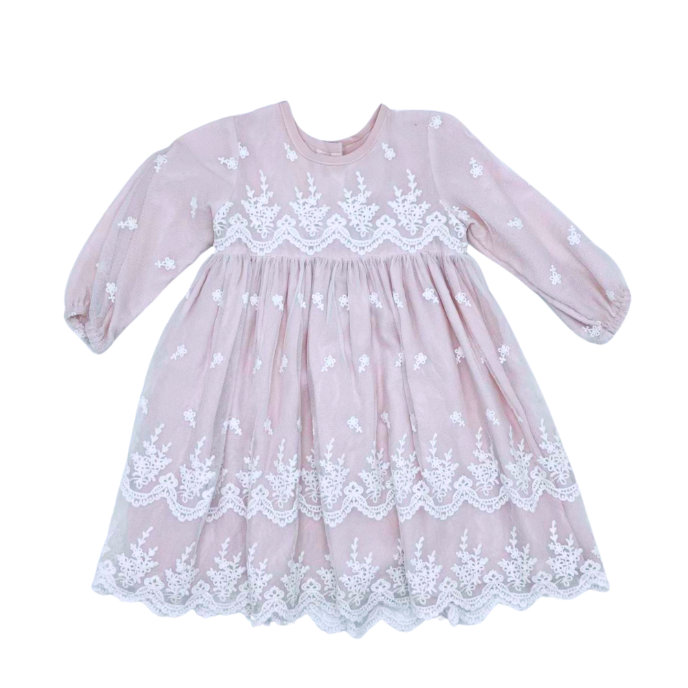 Meerkat - Anya Vintage Lace Long Sleeve Dress