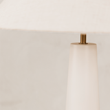 Mitaria Table Lamp with Linen Shade – White