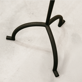 Moraad Floor Lamp with Raffia Shade – Black