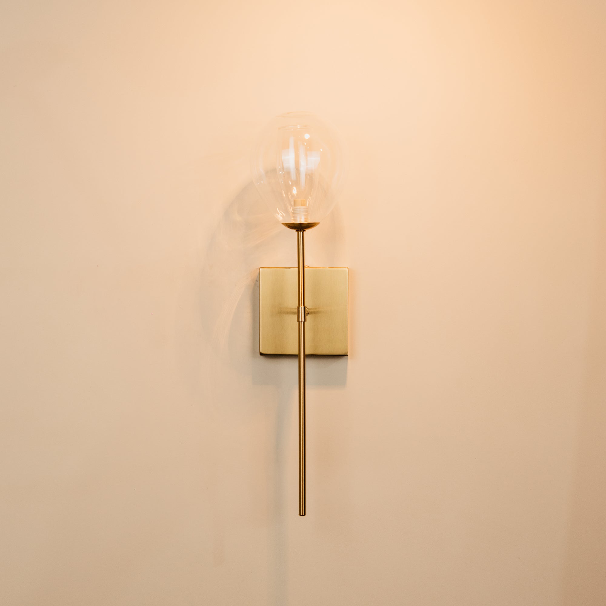 Mulu Glass & Brass Wall Light