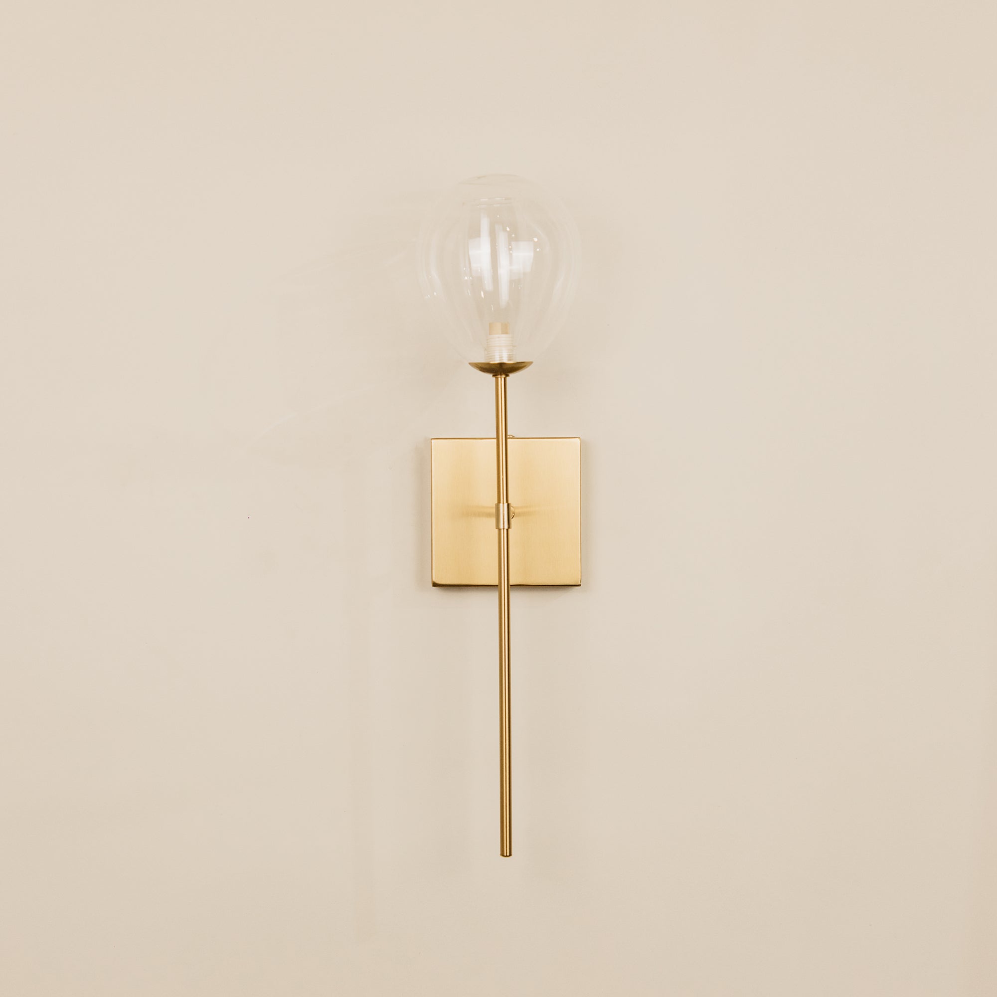 Mulu Glass & Brass Wall Light