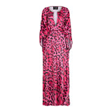Pink Safari Satin Kimono