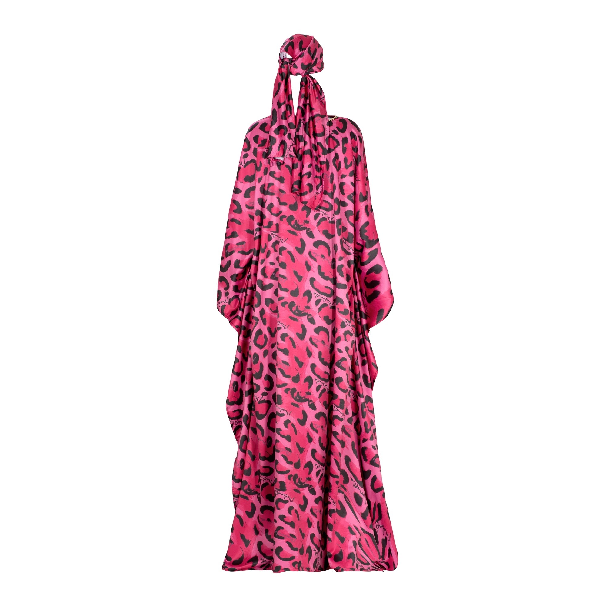 Pink Safari Satin Kimono