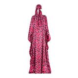 Pink Safari Satin Kimono