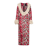 Pink Safari Woven Maxi Dress