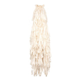 Malondie Fringe Layered Dress