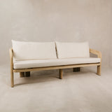 Oasis Large Three Seater Ashwood Couch – White