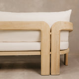 Oasis Large Three Seater Ashwood Couch – White