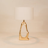 Ouro Table Lamp with Shade – Gold