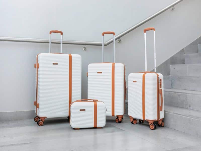 4pc Elite Luggage Collection - White - Image 1
