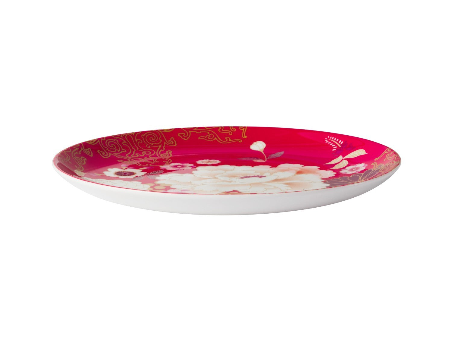 MW Kimono Cake Plate 20cm Red Gift Boxed
