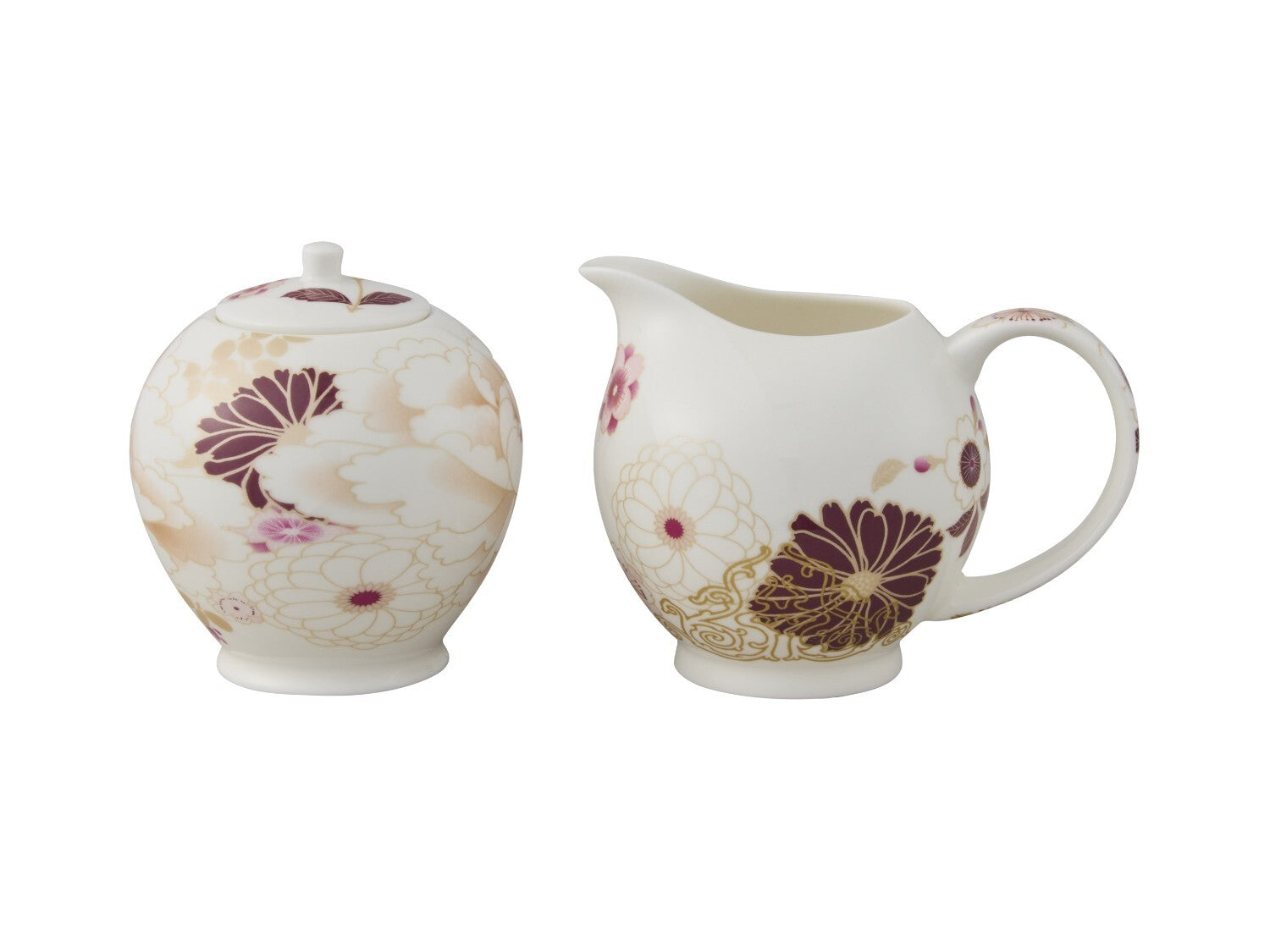 MW Kimono Sugar & Creamer White Gift Boxed