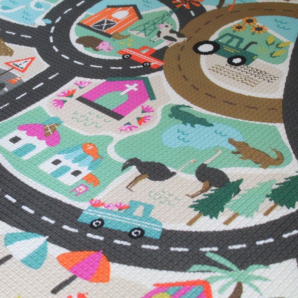 Tayla Jean South African Road Map & Light Grey Play Mat
