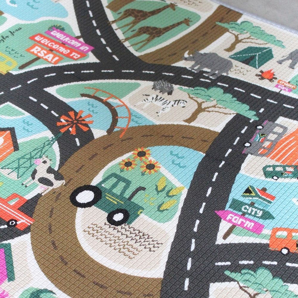 Tayla Jean South African Road Map & Beige Play Mat