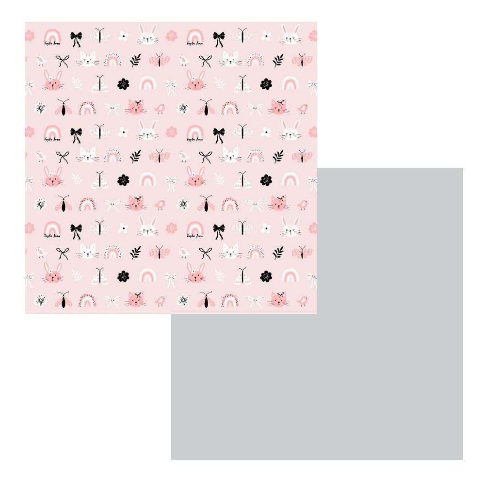 Tayla Jean Rainbow Ribbons & Light Grey Play Mat