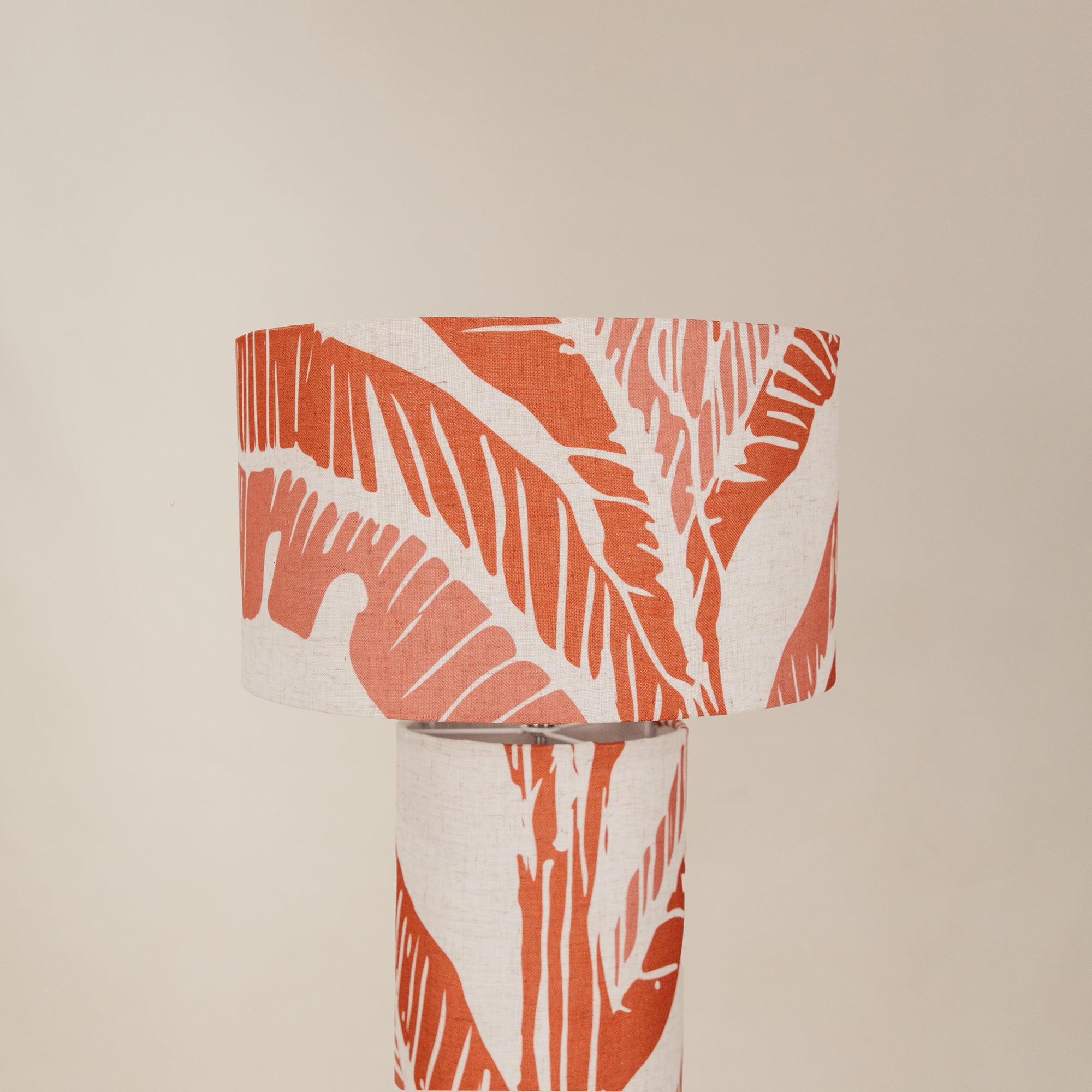 Palm Fountain Barrel Floor Lamp