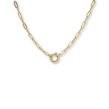 Clasp Charm Necklace Gold